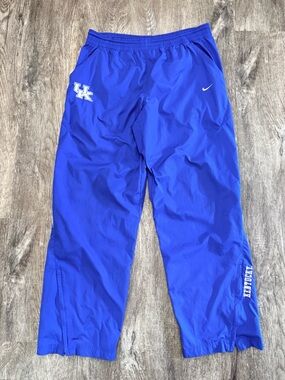 Nike FIT Storm Kentucky Wildcats Track Pants Mens M Blue Zip Hem Athletic Y2K
